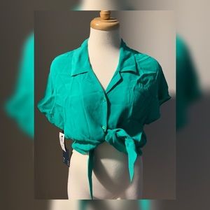 Aritzia Wilfred Free Tie-Front Irish Moss